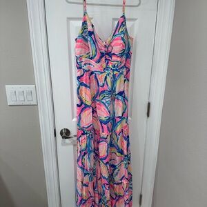 Lilly Pulitzer Pink and Blue Patterned Dress